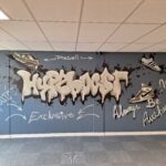 Kantoor graffiti muurschildering bij Hypeboost